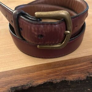 Men's LL Bean Brown Leather Belt